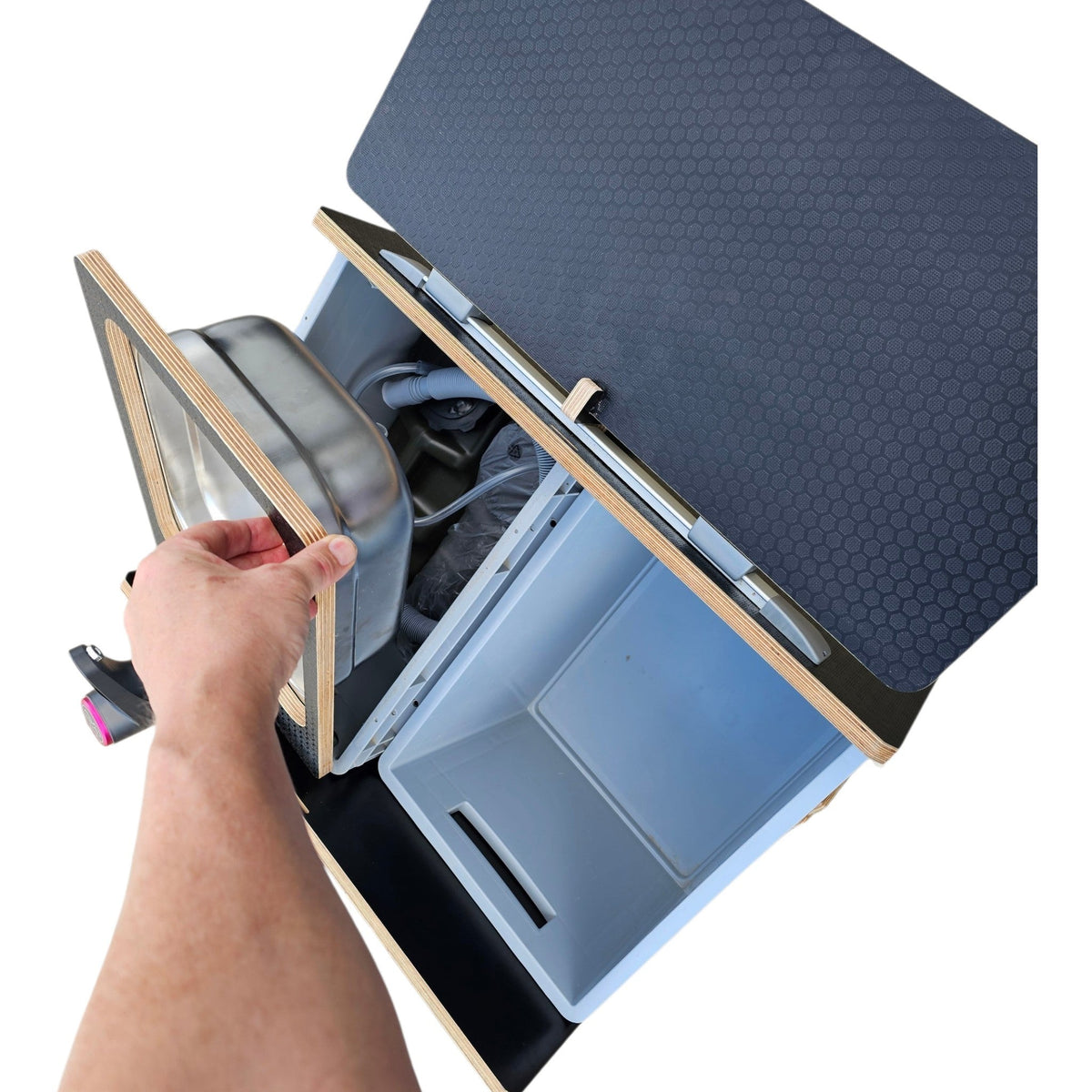 1.1 & 1.2 NEO-POD campervan kitchen-with euroboxes-(NOT including stove) - Vangear UK