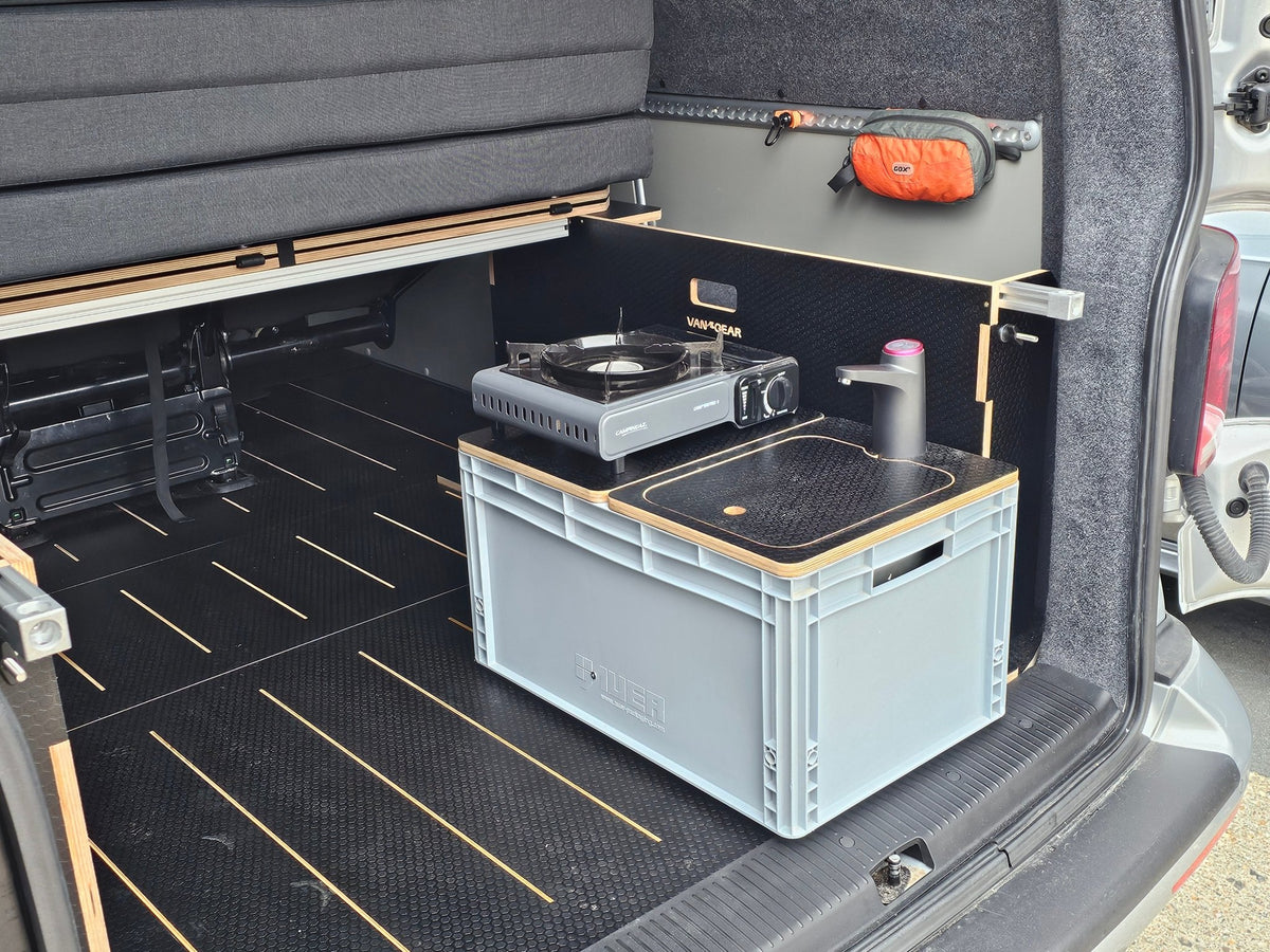1.2 Vangear NEO-SINK-BOX campervan kitchen-with eurobox-(Not including stove, legs or NEO-Stand) - Vangear UK