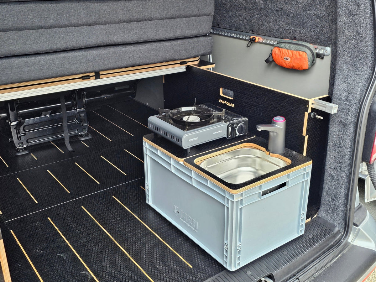 1.2 Vangear NEO-SINK-BOX campervan kitchen-with eurobox-(Not including stove, legs or NEO-Stand) - Vangear UK