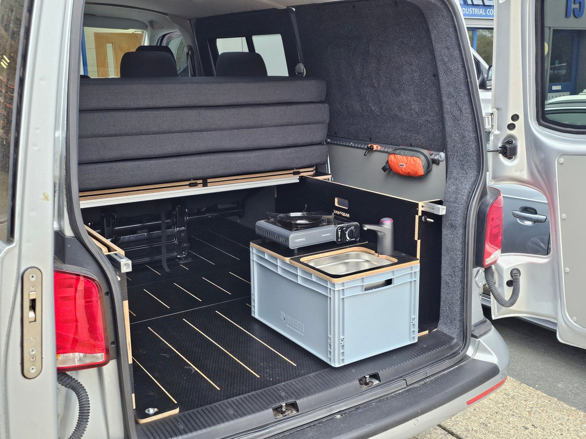 1.2 Vangear NEO-SINK-BOX campervan kitchen-with eurobox-(Not including stove, legs or NEO-Stand) - Vangear UK