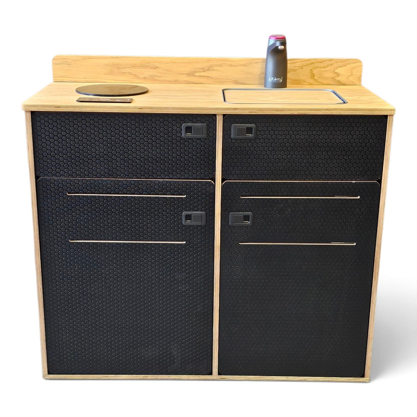 VW T7 - Ford Custom - Down the side furniture - Woody-Pods (electric version)