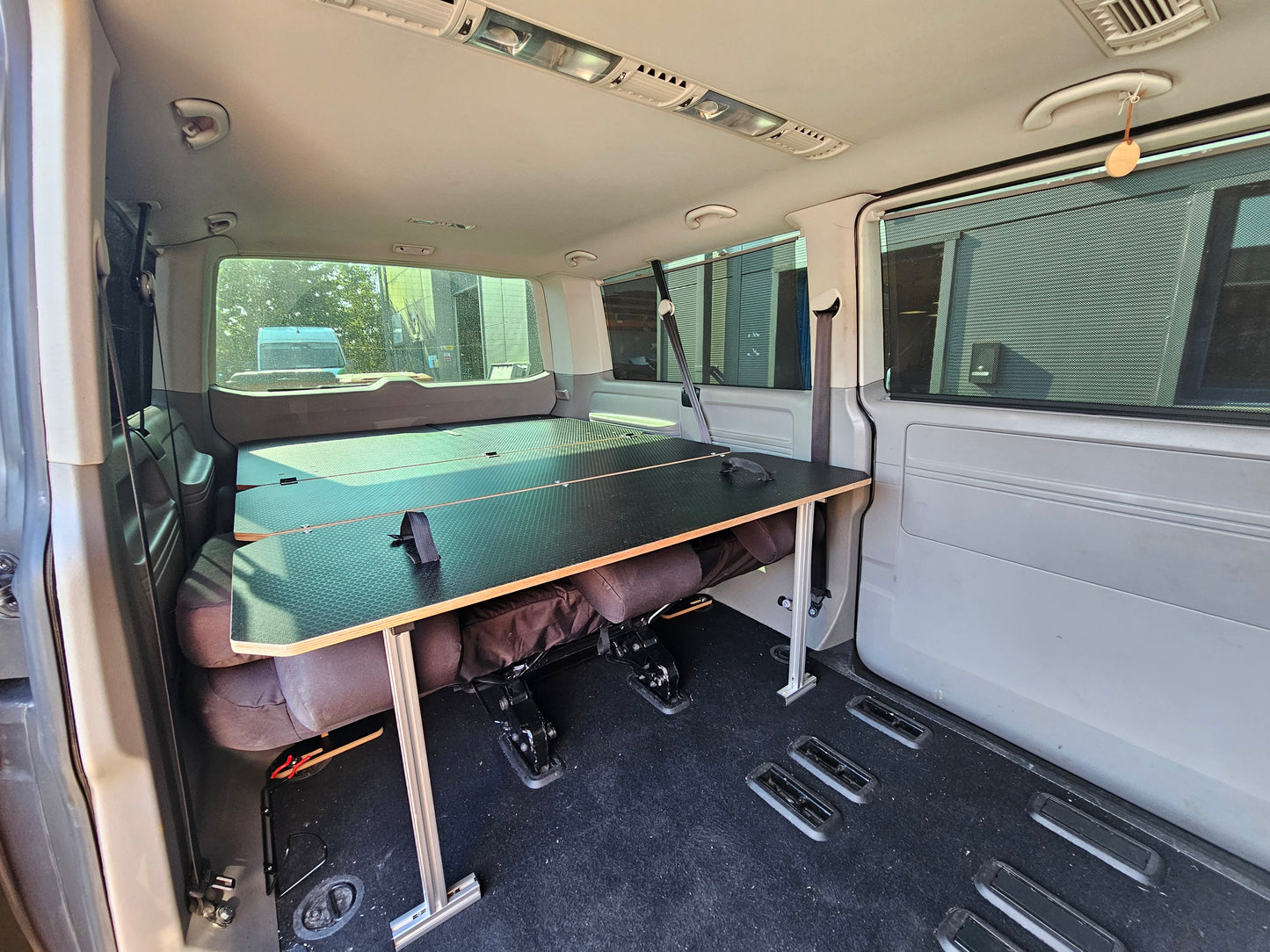 NEW Volkswagen Siesta Bed 2.0 campervan Bed for 3rd row seats (LWB) Transporter or Shuttle T5 T6 T6.1