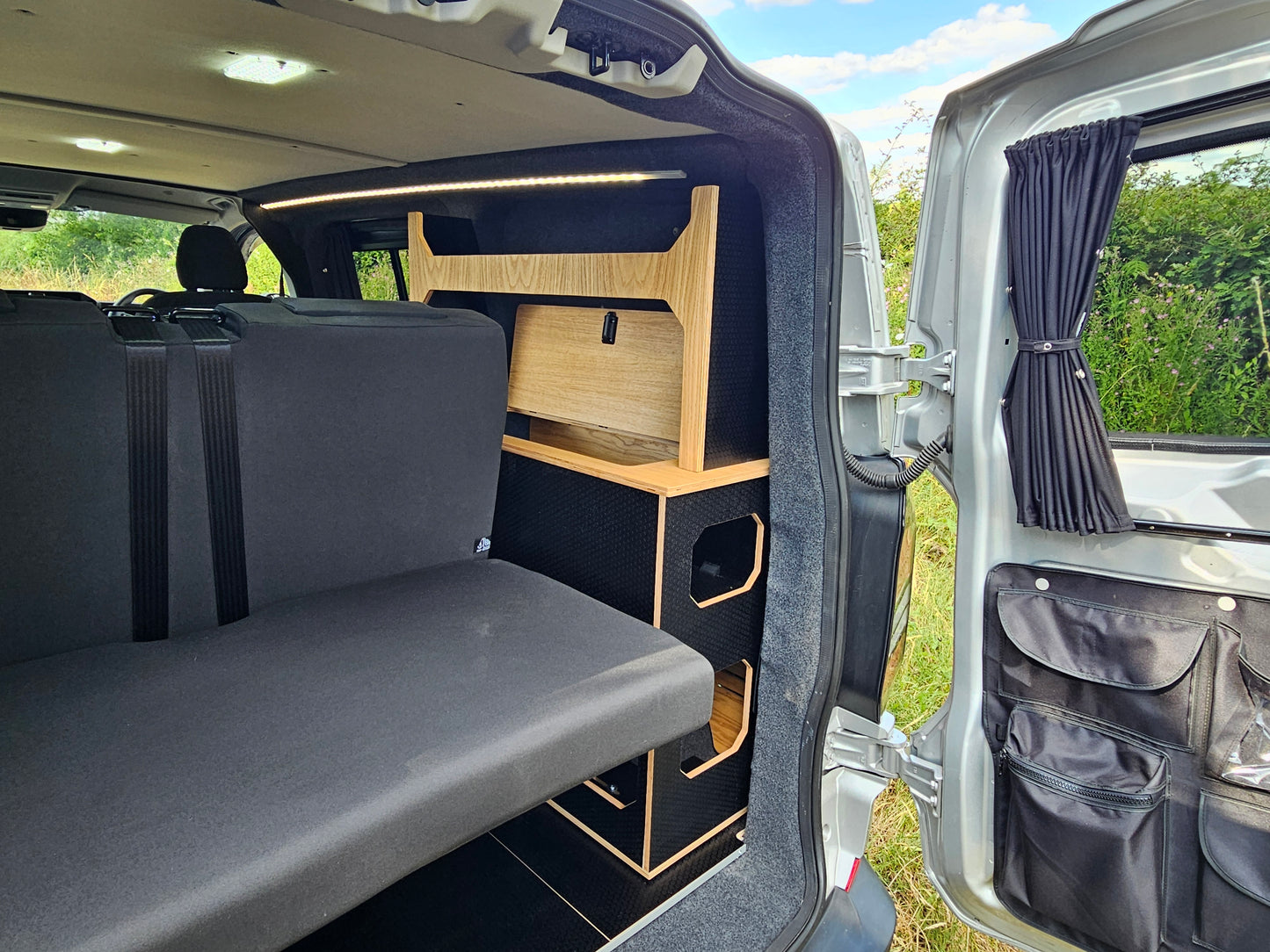 VW T7 - Ford Custom - Down the side furniture - Woody-Pods (electric version)