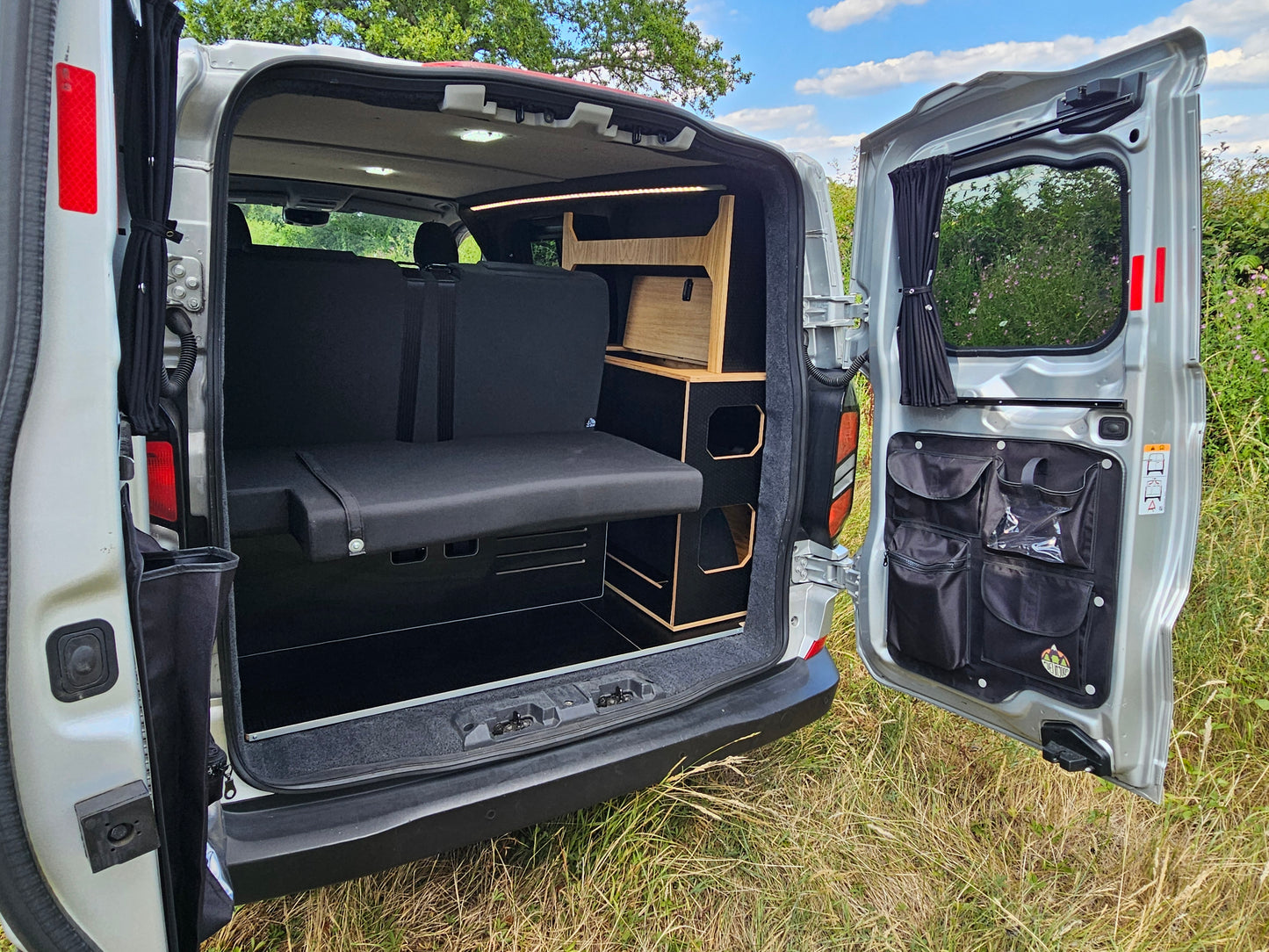 VW T7 - Ford Custom - Down the side furniture - Woody-Pods (electric version)