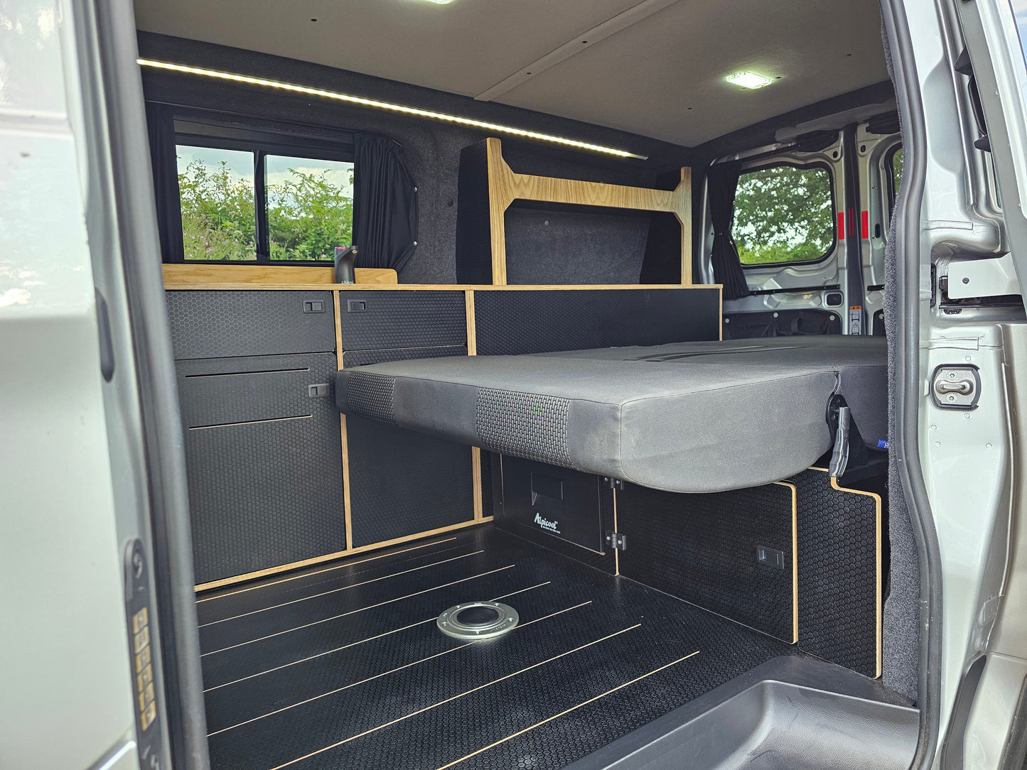VW T7 - Ford Custom - Down the side furniture - Woody-Pods (electric version)