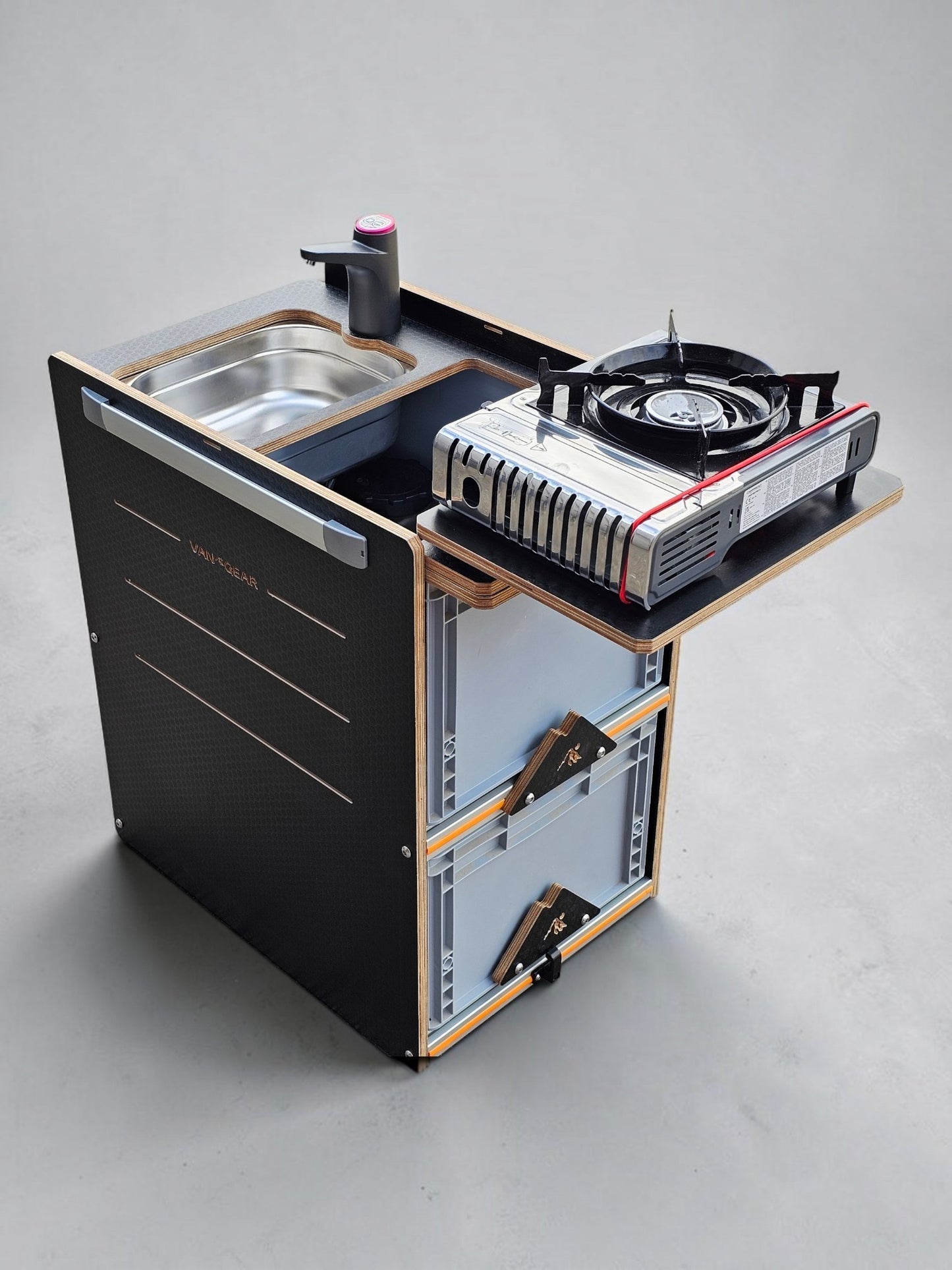 NEW NEO-POD campervan kitchen-with euroboxes-easy self-assembly (NOT including stove)