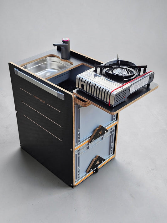 NEW NEO-POD campervan kitchen-with euroboxes-easy self-assembly (NOT including stove)