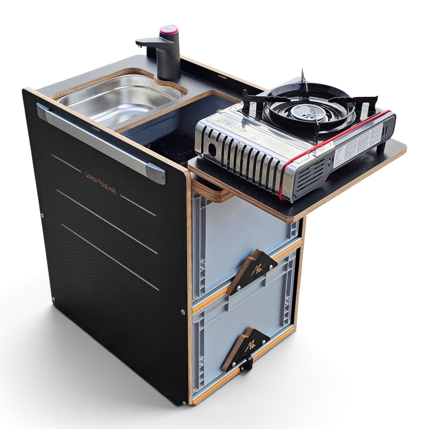 NEW NEO-POD campervan kitchen-with euroboxes-easy self-assembly (NOT including stove)