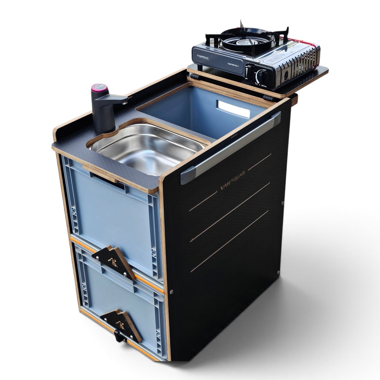 NEW NEO-POD campervan kitchen-with euroboxes-easy self-assembly (NOT including stove)