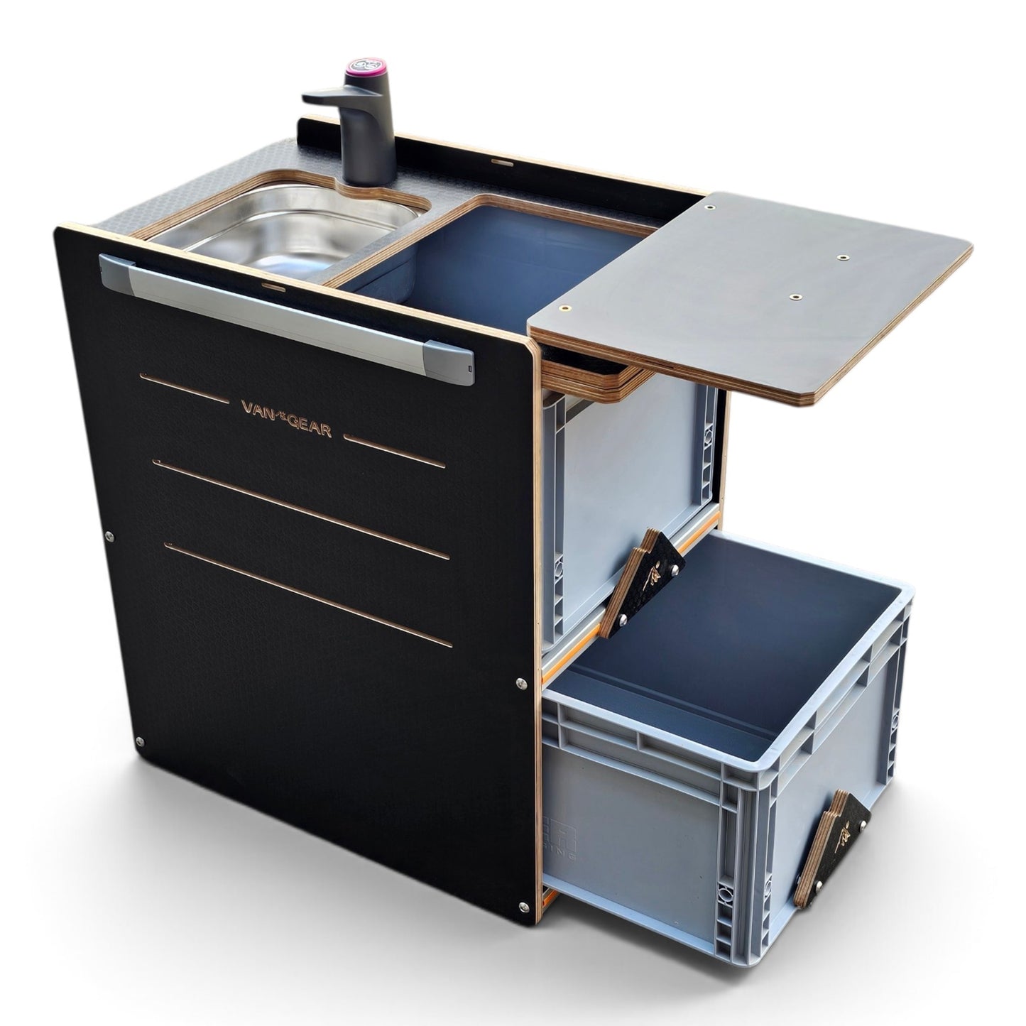 NEW NEO-POD campervan kitchen-with euroboxes-easy self-assembly (NOT including stove)