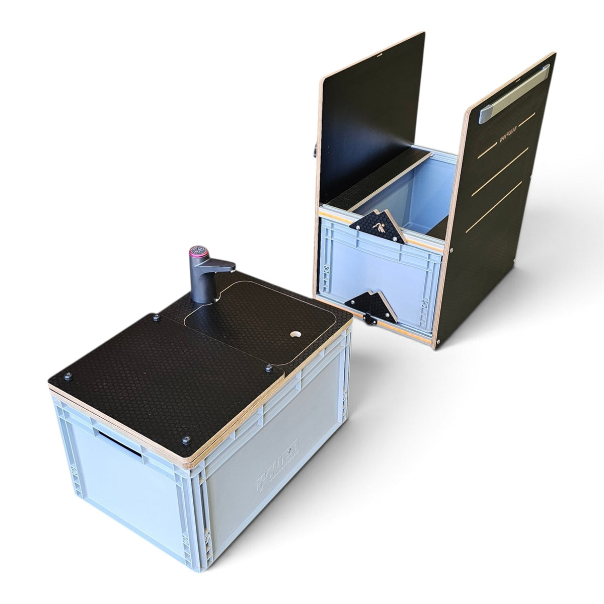 1.0 NEO-POD campervan kitchen-with euroboxes-easy self-assembly (NOT including stove) (Copy)