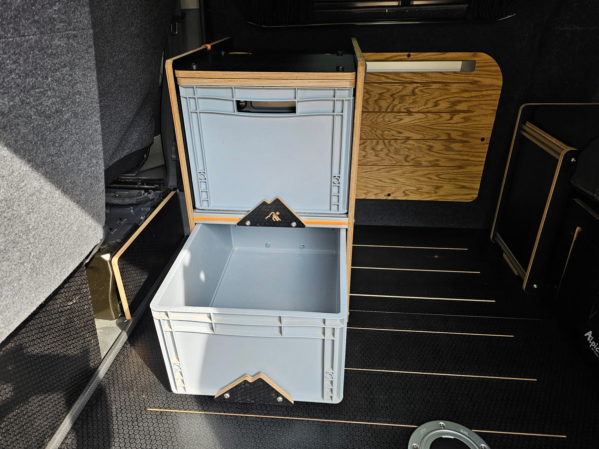 1.0 NEO-POD campervan kitchen-with euroboxes-easy self-assembly (NOT including stove) (Copy)