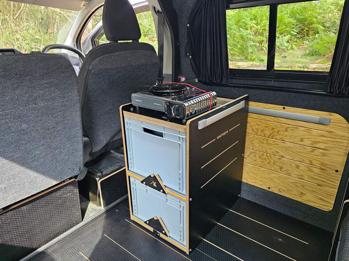 1.0 NEO-POD campervan kitchen-with euroboxes-easy self-assembly (NOT including stove) (Copy)