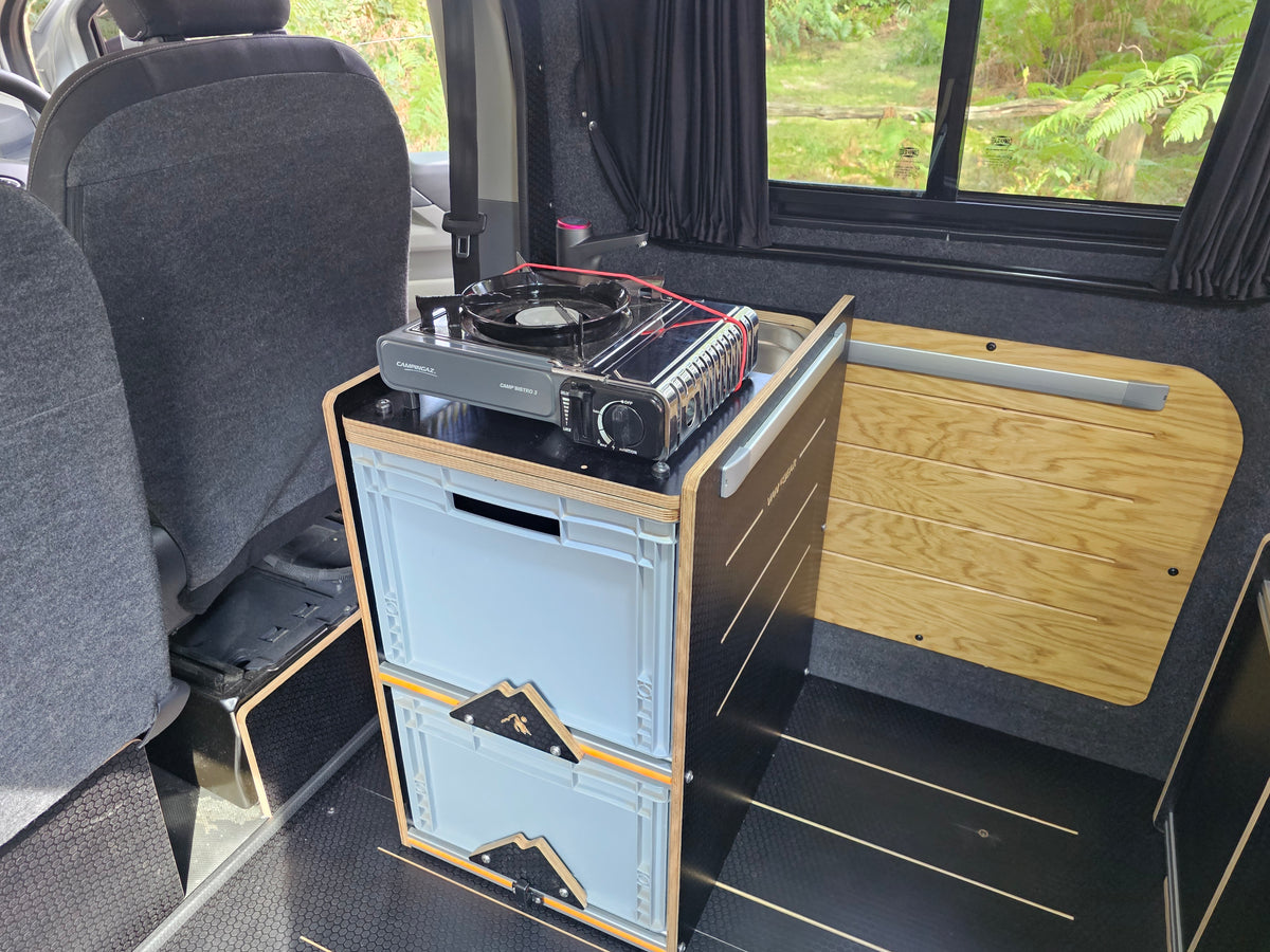 1.0 NEO-POD campervan kitchen-with euroboxes-easy self-assembly (NOT including stove) (Copy)