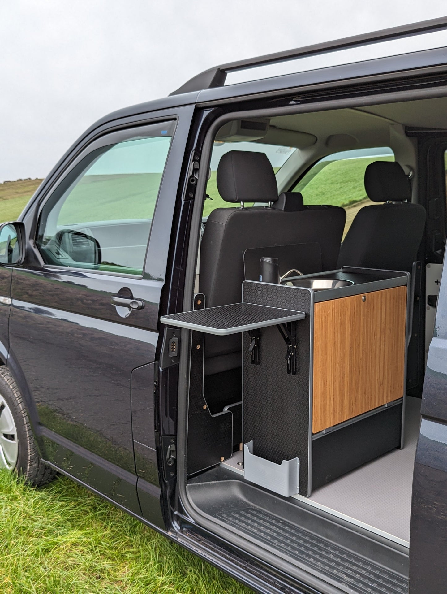 Vangear Nano-Pod Campervan Kitchen (Black) gen2.1