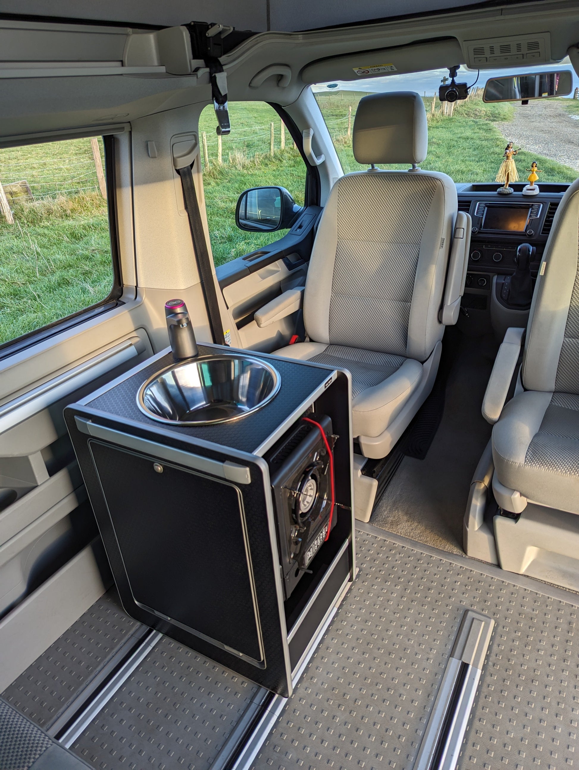 NEW Vangear Mini - Pod 2.2 Campervan Kitchen Pod (Black)