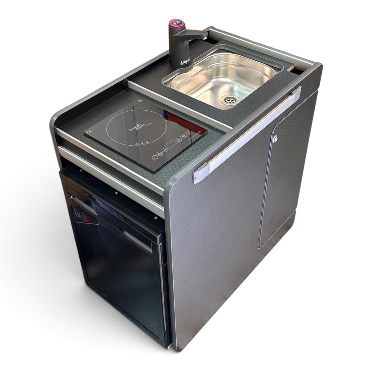 IN STOCK-NEW- Vangear Electric CRX-Pod 3.1 campervan fridge pod - Black (fridge not included)