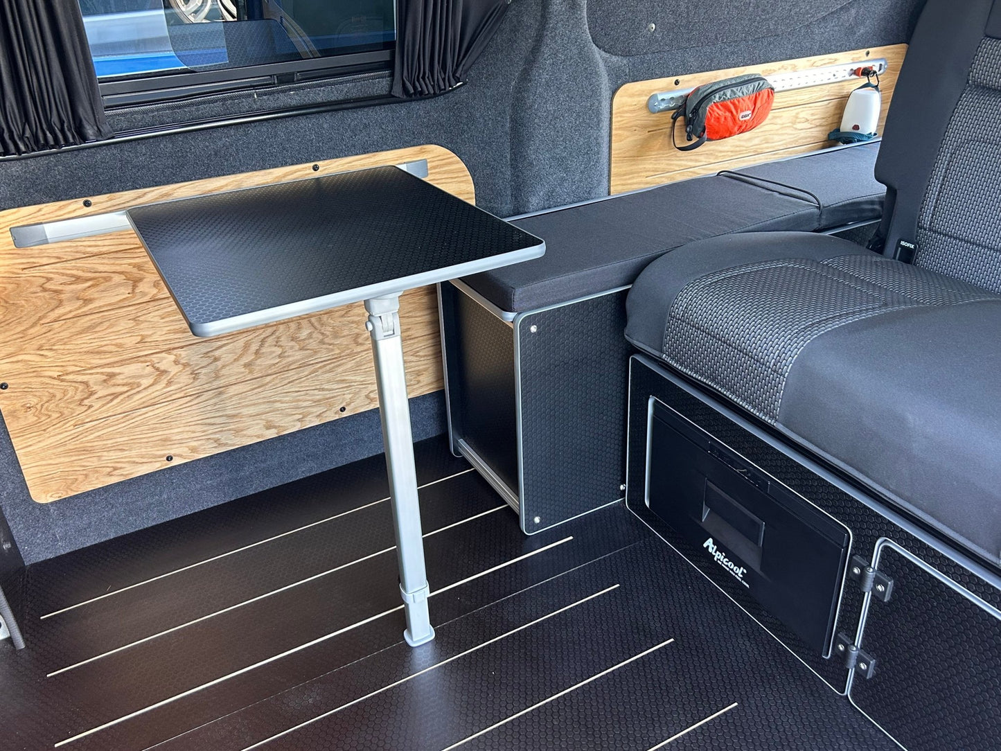 Campervan table and Mito sliding rail set - Vangear UK
