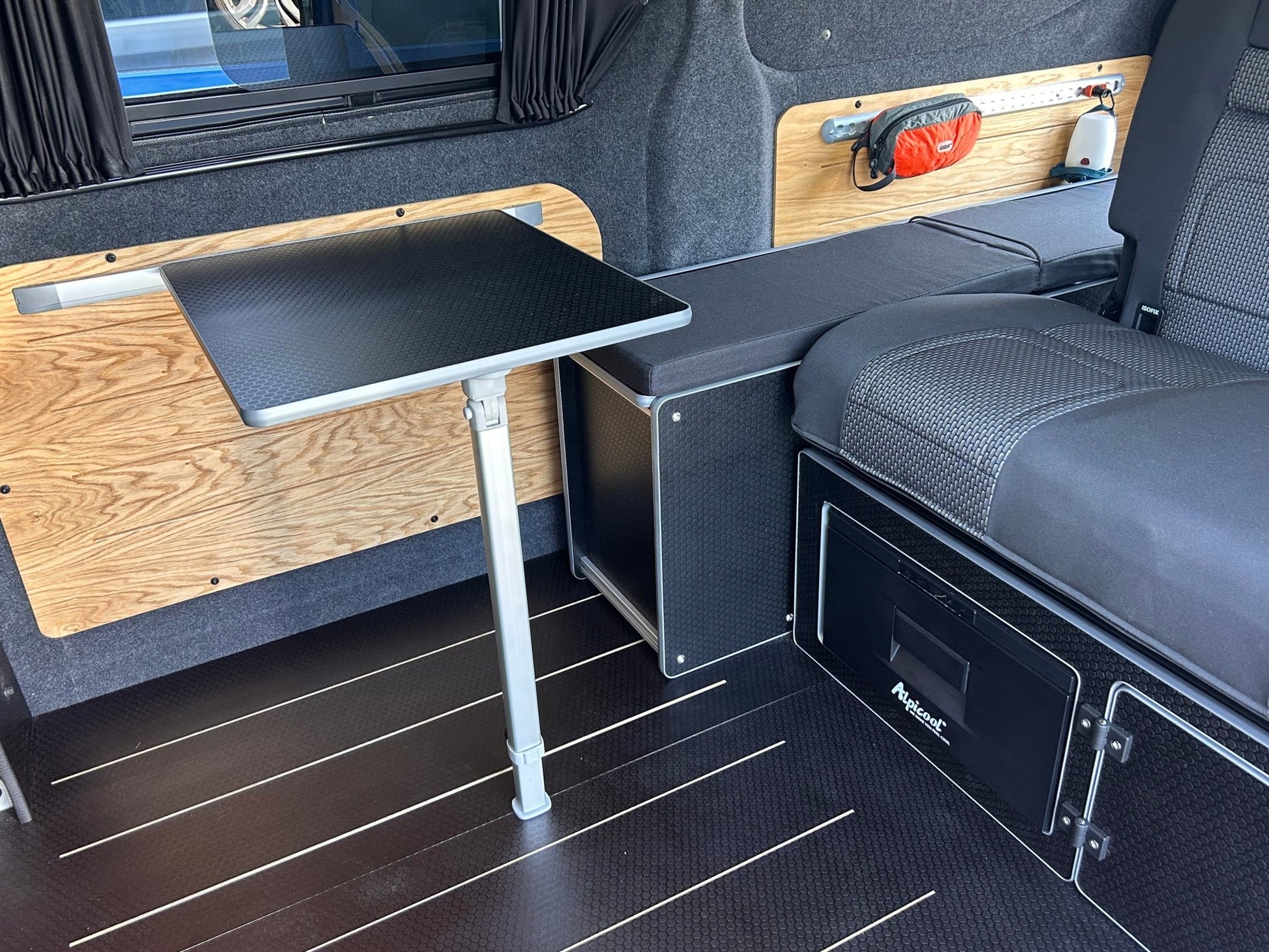 Campervan table and Mito sliding rail set - Vangear UK