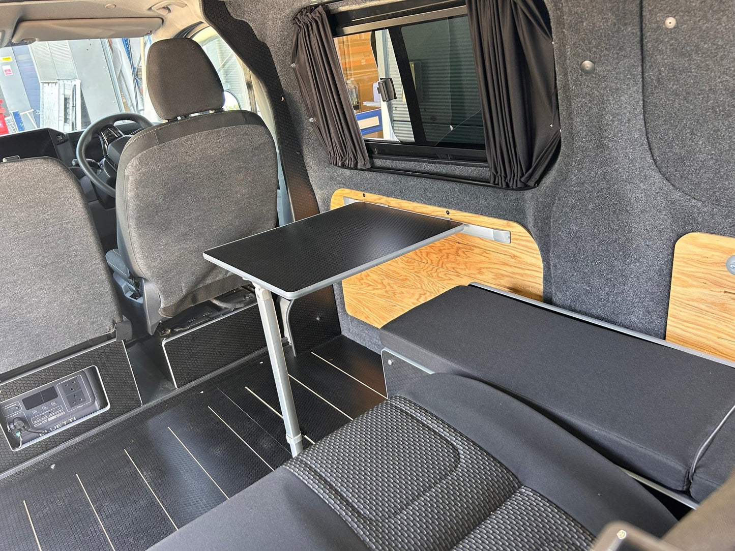 Campervan table and Mito sliding rail set - Vangear UK