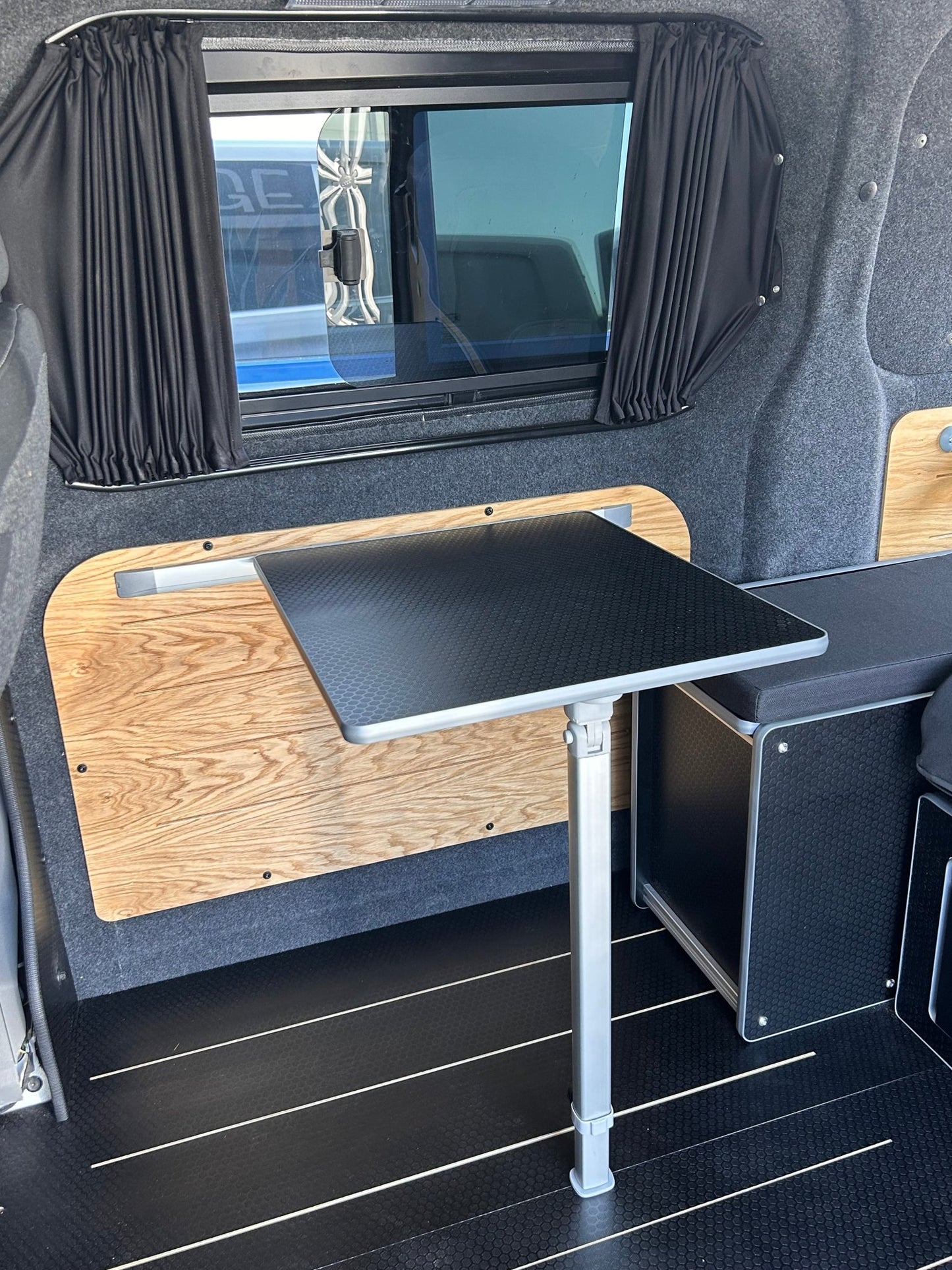 Campervan table and Mito sliding rail set - Vangear UK