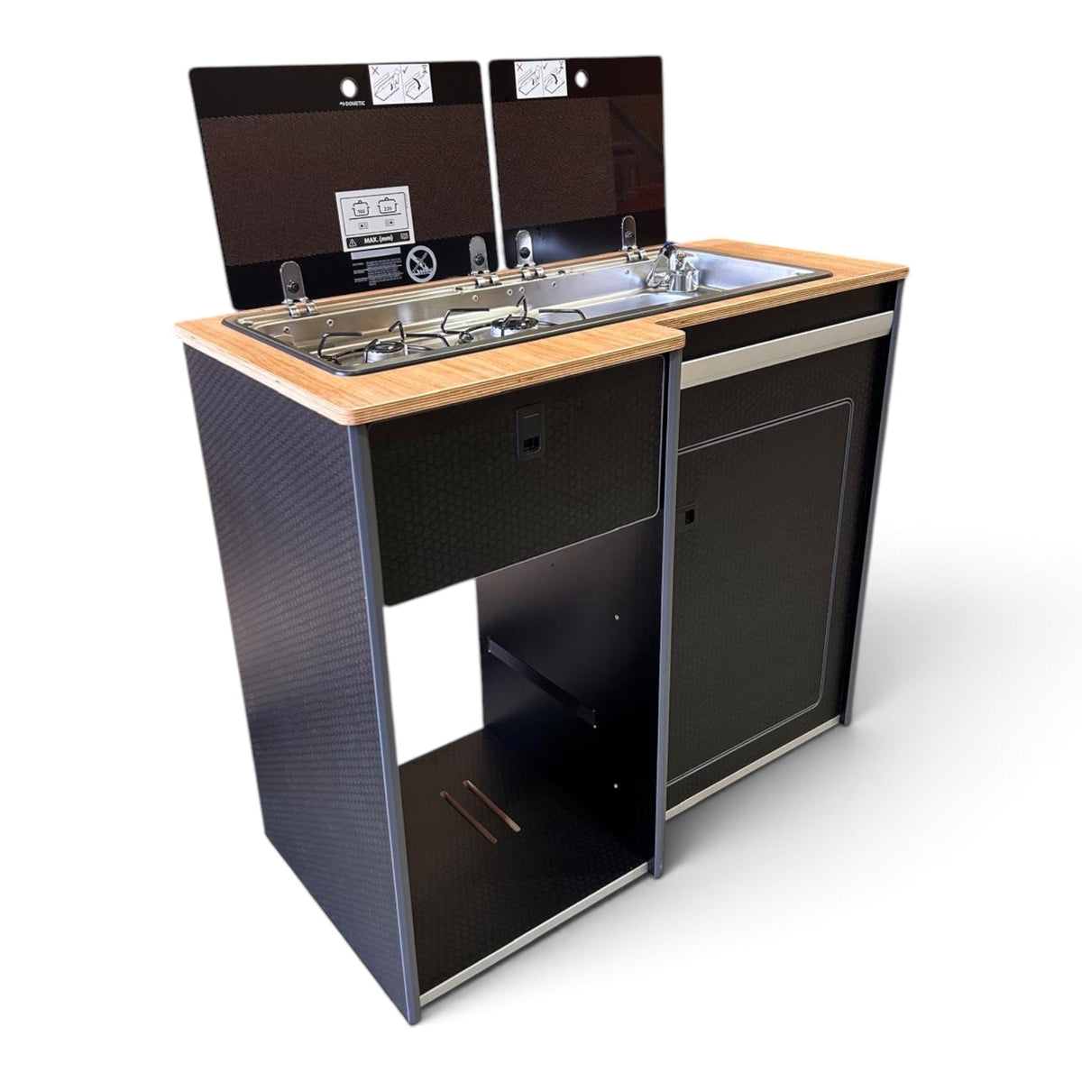 COMBI PACK 50L Fridge-Pod with Vangear side blanket box (short box) (fridge not included) - Vangear UK