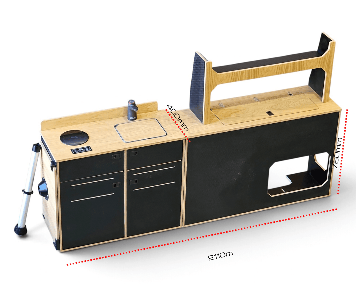 EX-DISPLAY CAMPERVAN KIT- VW T7 - Ford Custom -Woody-Pods -RIB-Fridge - Vangear UK