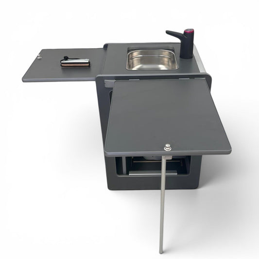 Ex-Display Vangear Mini-Pod Campervan Kitchen Pod 3.0 - Carbon Grey - Vangear UK