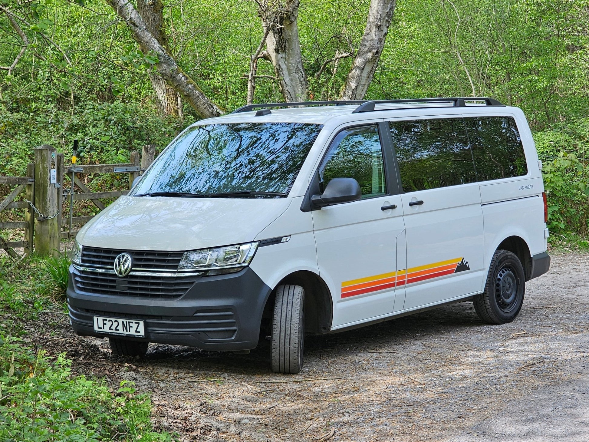 FOR SALE 2022 Volkswagen T6.1 Transporter - Vangear "FREERUNNER" campervan conversion (Full width bed - twin berth) - Vangear UK