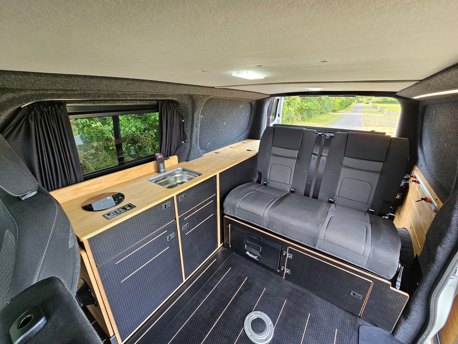 Ford Transit Custom with a Vangear "Woody" campervan conversion