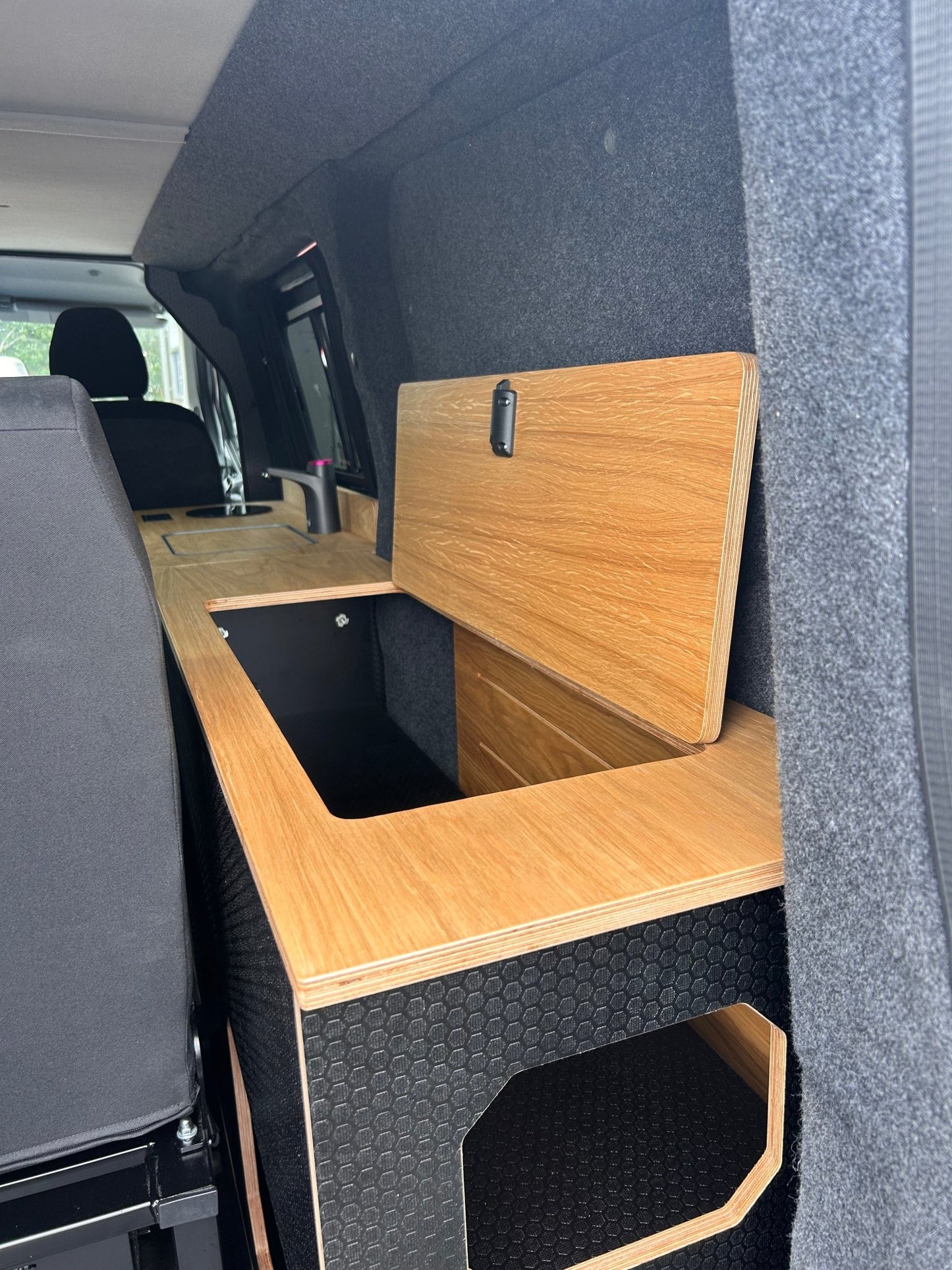 FOR SALE 2024 Ford Transit Custom with a Vangear "WOODY" campervan conversion - Vangear UK