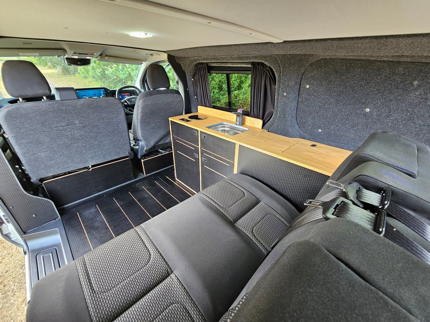 Ford Transit Custom with a Vangear "Woody" campervan conversion
