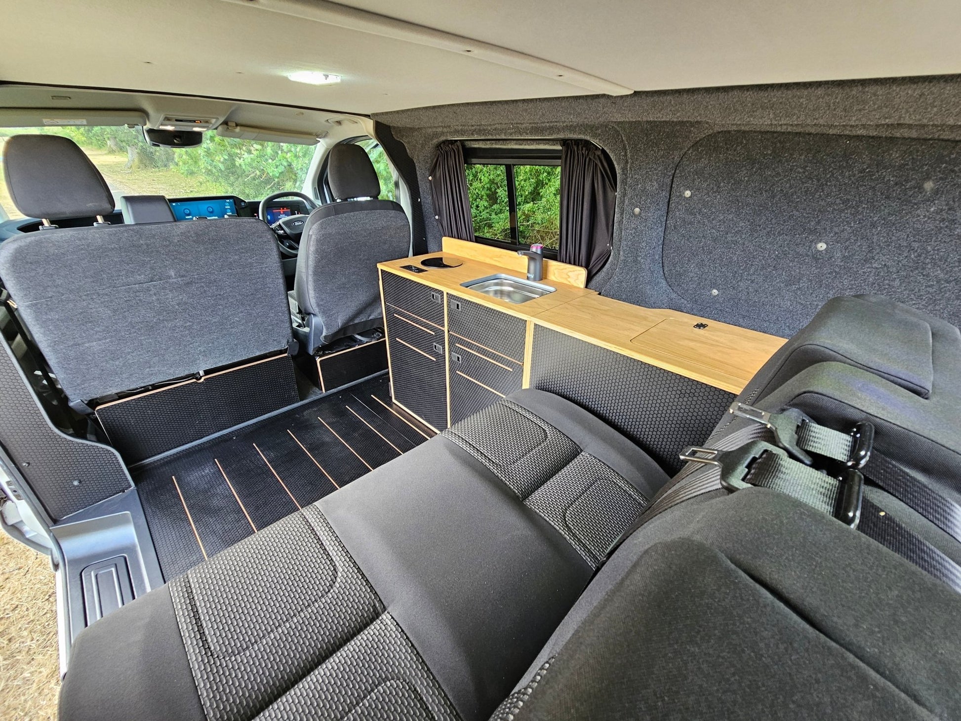 Ford Transit Custom with a Vangear "Woody" campervan conversion