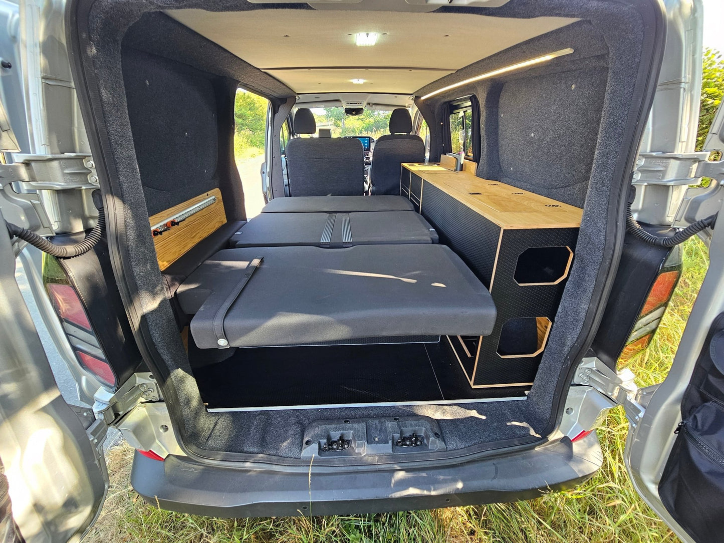 FOR SALE Ford Transit Custom 2024 with a Vangear "WOODY" campervan conversion - Vangear UK