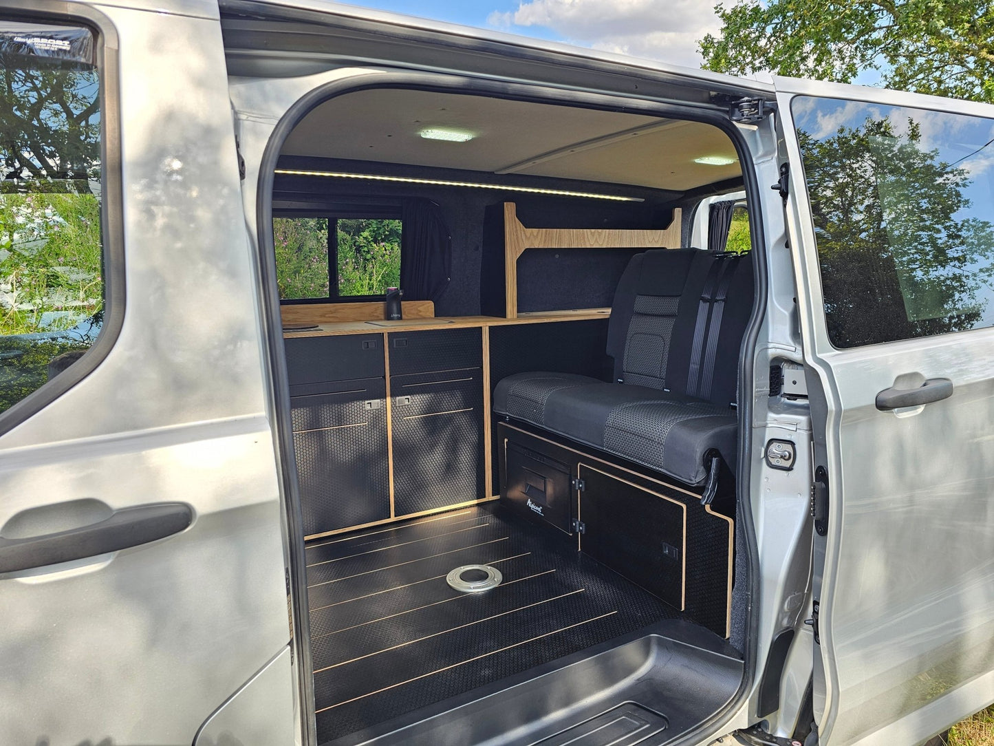 FOR SALE Ford Transit Custom 2024 with a Vangear "WOODY" campervan conversion - Vangear UK