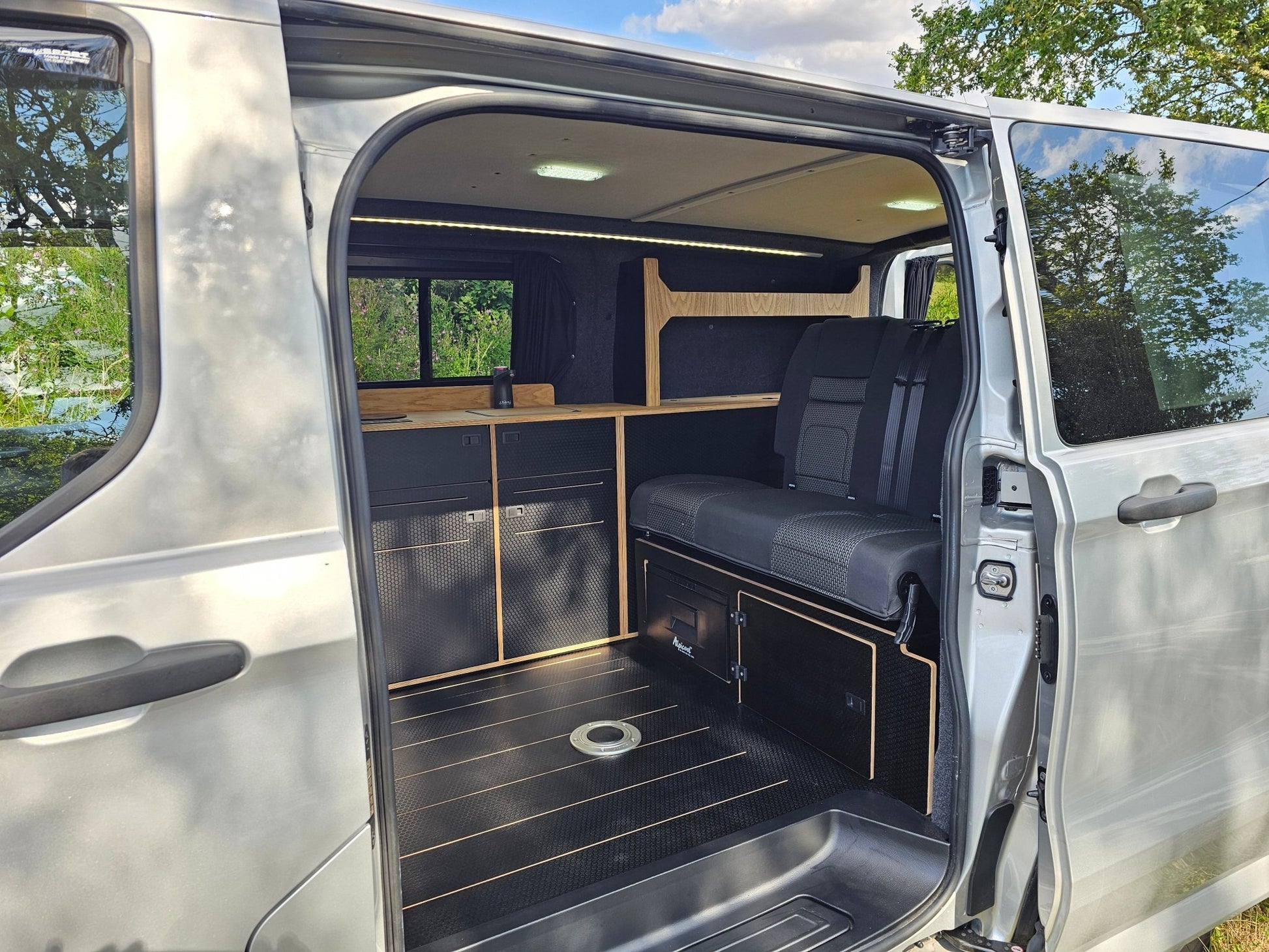 FOR SALE Ford Transit Custom 2024 with a Vangear "WOODY" campervan conversion - Vangear UK