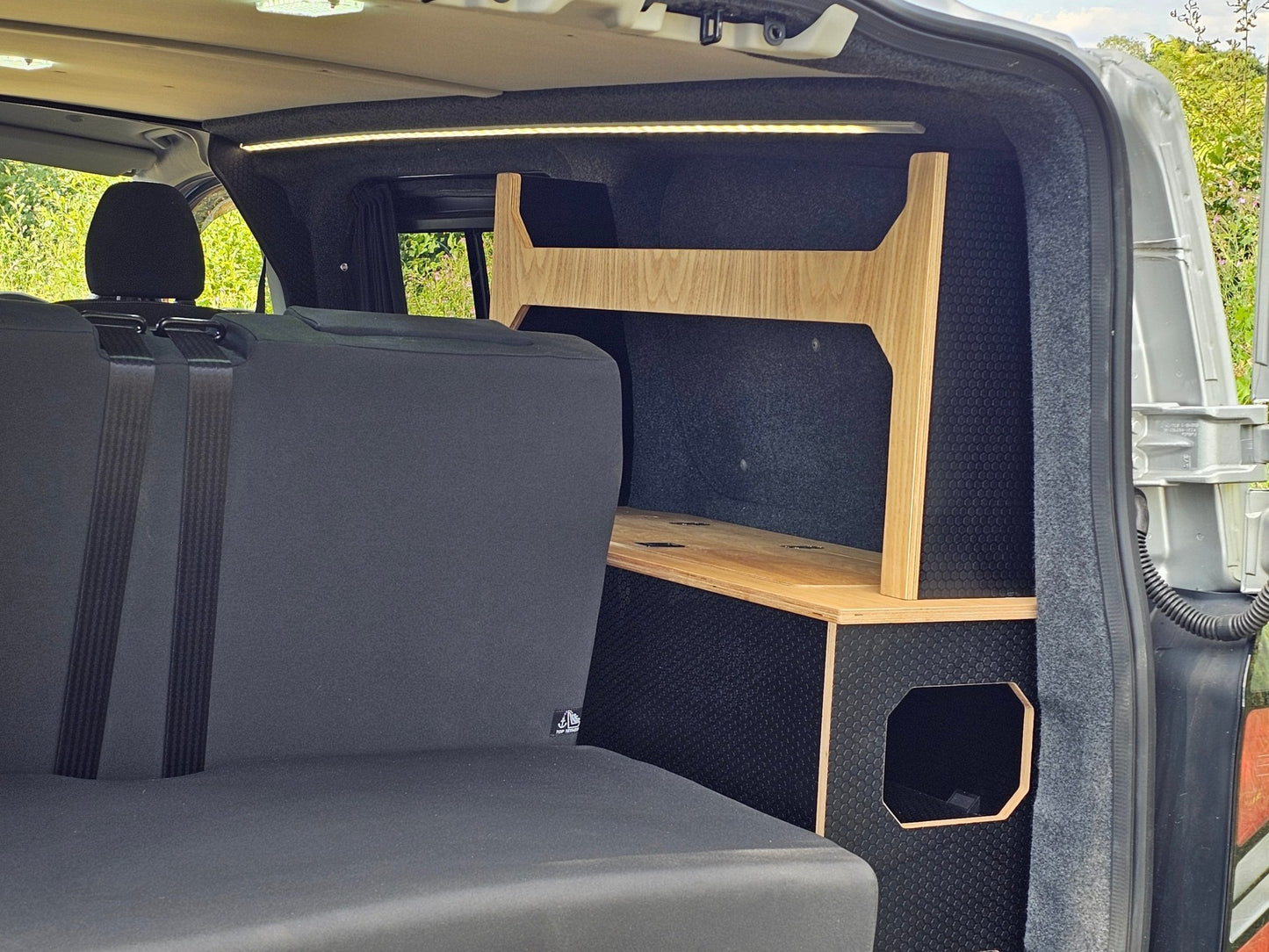 FOR SALE Ford Transit Custom 2024 with a Vangear "WOODY" campervan conversion - Vangear UK