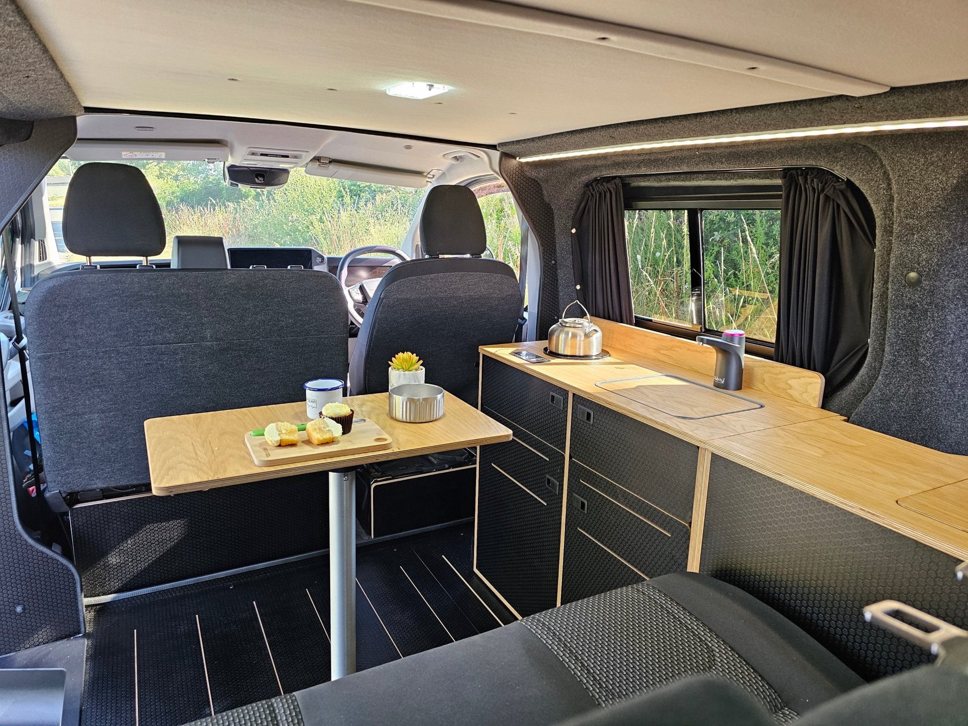 FOR SALE Ford Transit Custom 2024 with a Vangear "WOODY" campervan conversion - Vangear UK