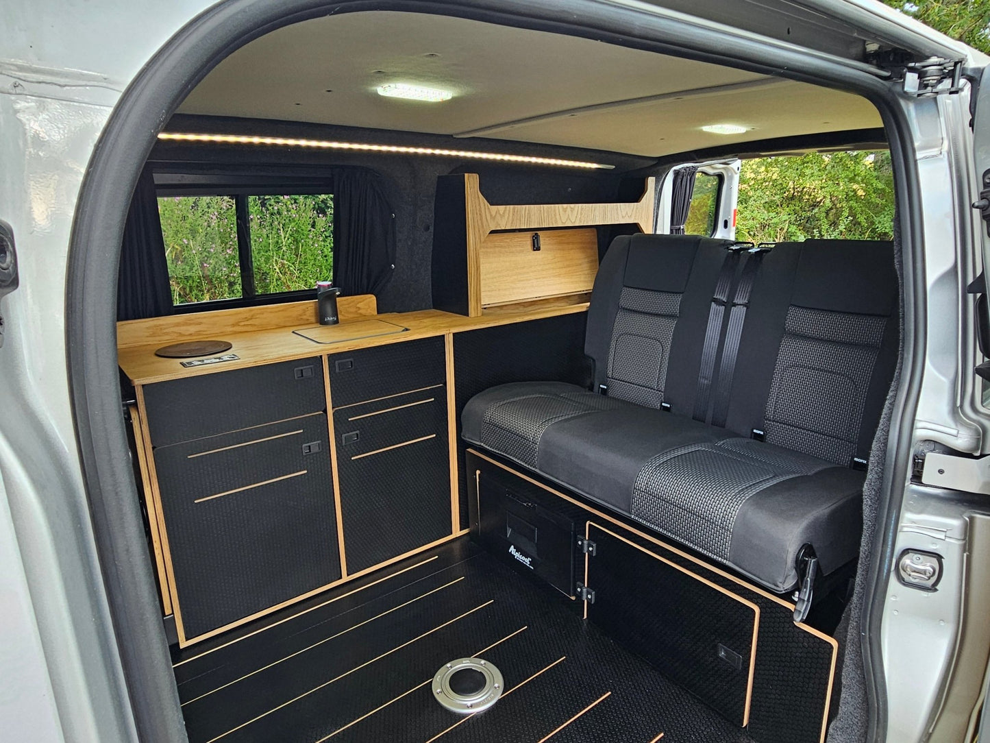 FOR SALE Ford Transit Custom 2024 with a Vangear "WOODY" campervan conversion - Vangear UK