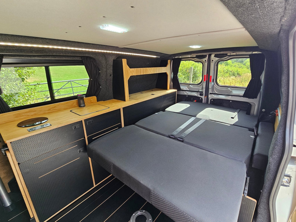 FOR SALE Ford Transit Custom 2024 with a Vangear "WOODY" campervan conversion - Vangear UK