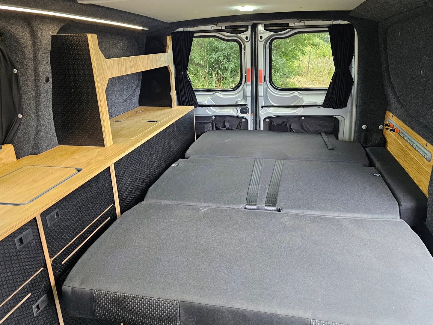 FOR SALE Ford Transit Custom 2024 with a Vangear "WOODY" campervan conversion - Vangear UK