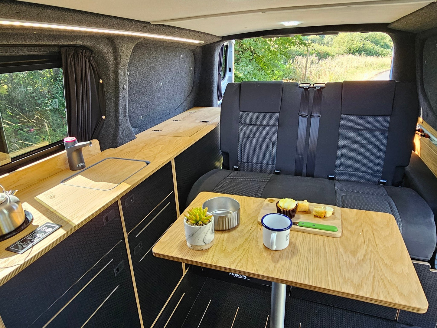 FOR SALE Ford Transit Custom 2024 with a Vangear "WOODY" campervan conversion - Vangear UK