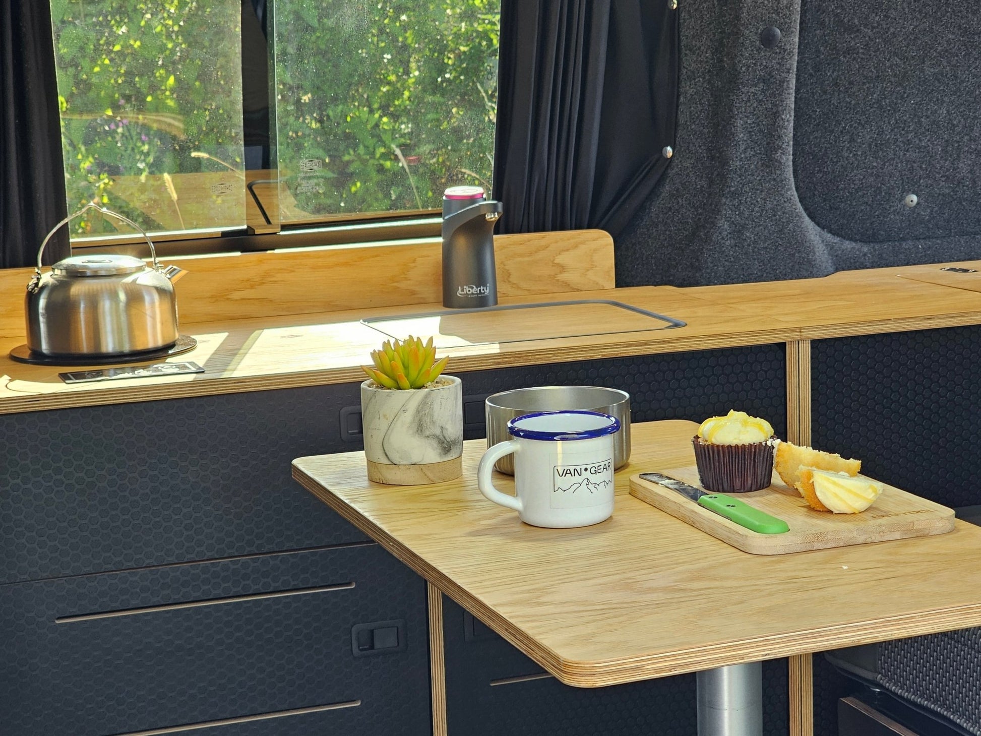 FOR SALE Ford Transit Custom 2024 with a Vangear "WOODY" campervan conversion - Vangear UK