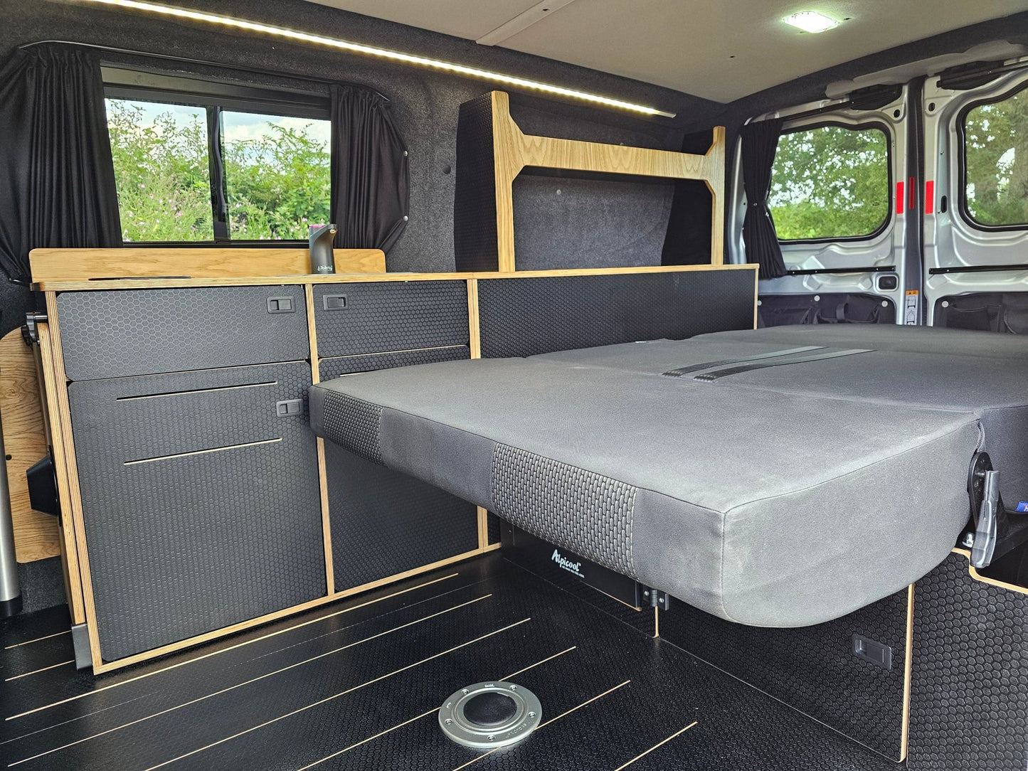FOR SALE Ford Transit Custom 2024 with a Vangear "WOODY" campervan conversion - Vangear UK