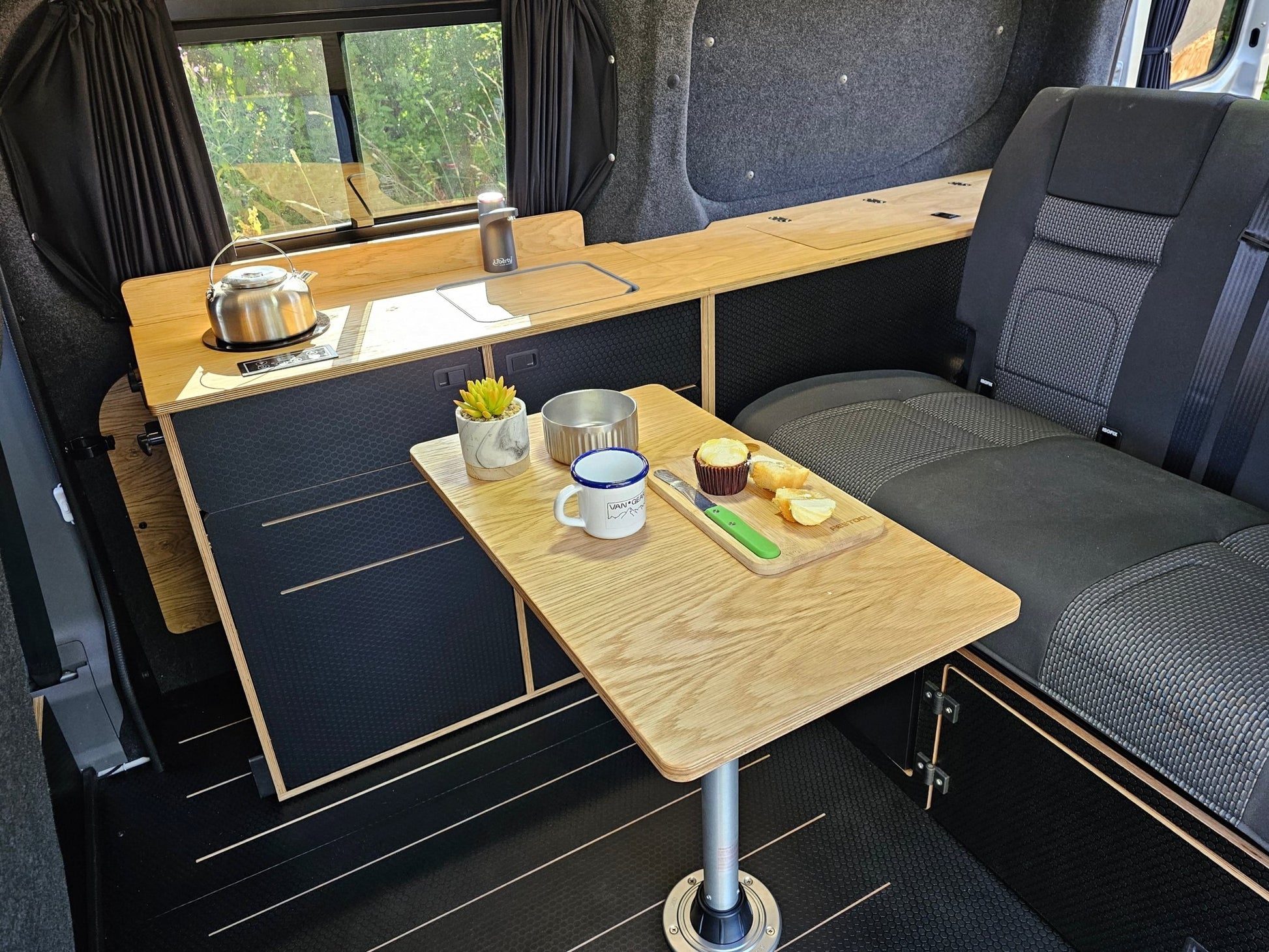 FOR SALE Ford Transit Custom 2024 with a Vangear "WOODY" campervan conversion - Vangear UK