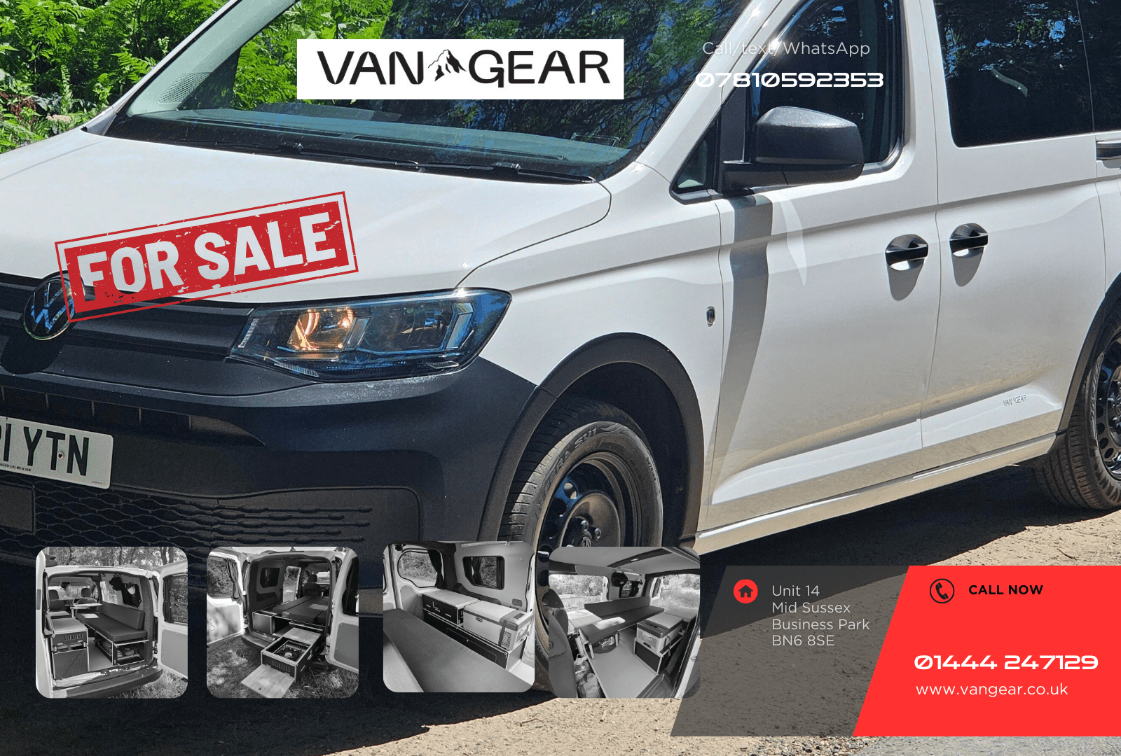 For Sale - Volkswagen 2021 Caddy Maxi Mk5 Campervan with a Vangear "Freerunner" conversion. - Vangear UK
