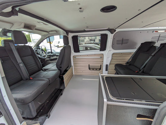Ford Transit Custom MSCRAFT campervan double swivel plate fitted by Vangear - Vangear UK