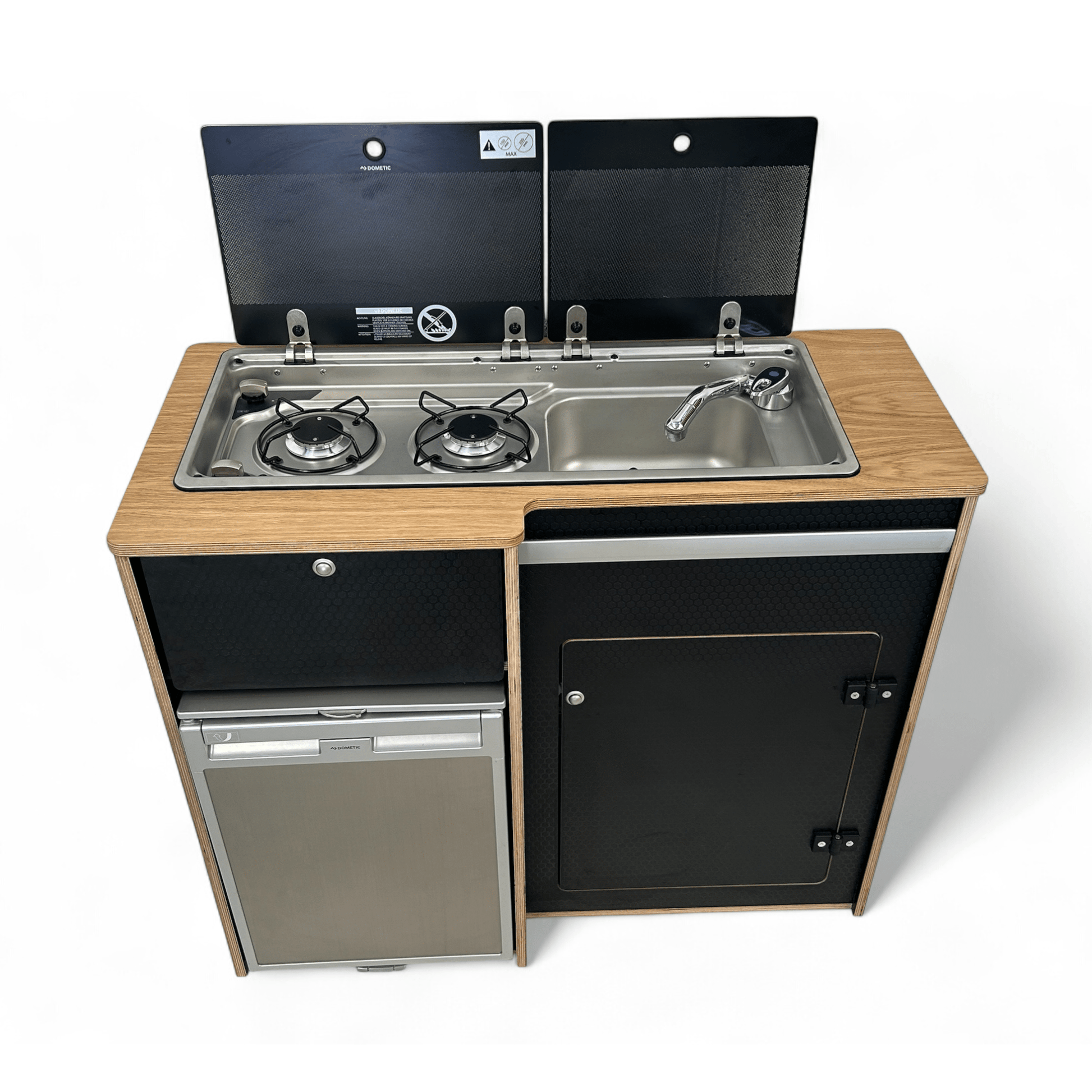 Fridge - Pod 50L campervan kitchen by Vangear (fridge not included) - Oak countertop
