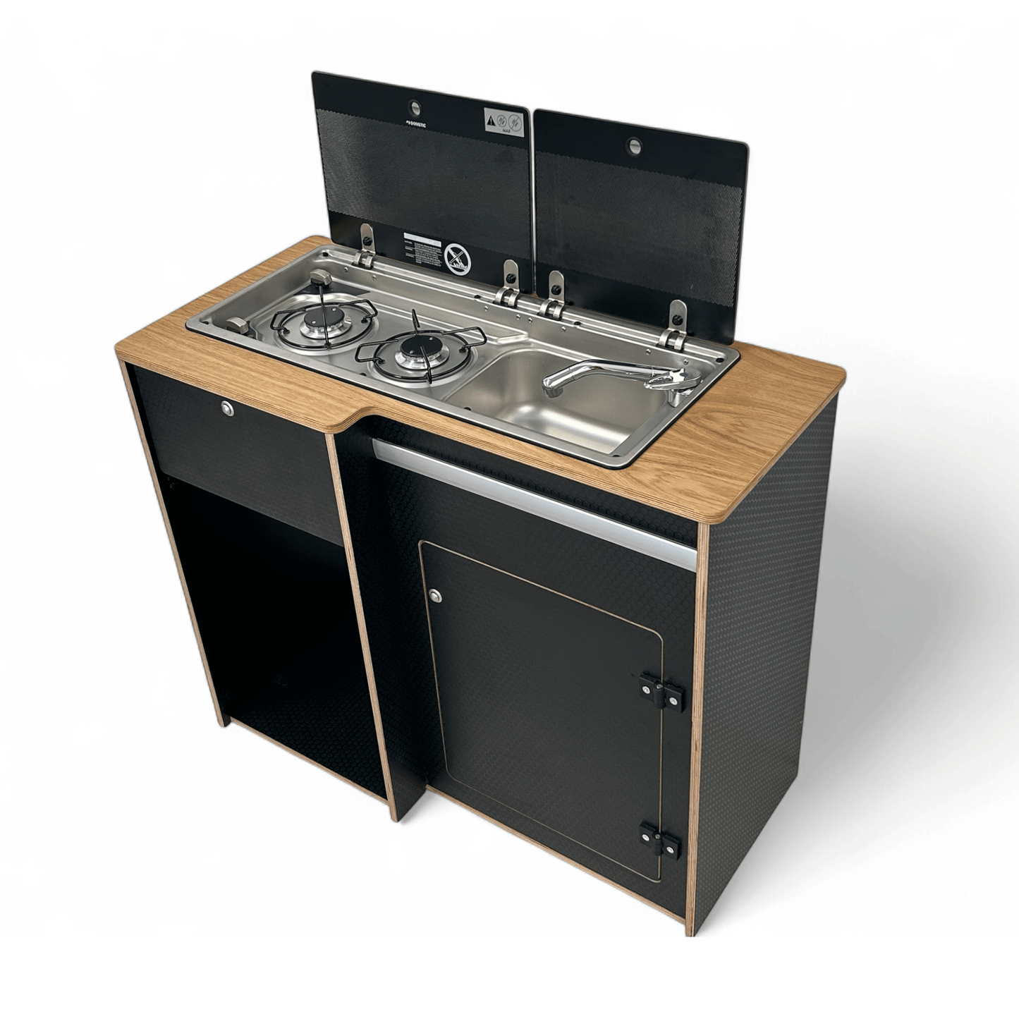 Fridge - Pod 50L campervan kitchen by Vangear (fridge not included) - Oak countertop