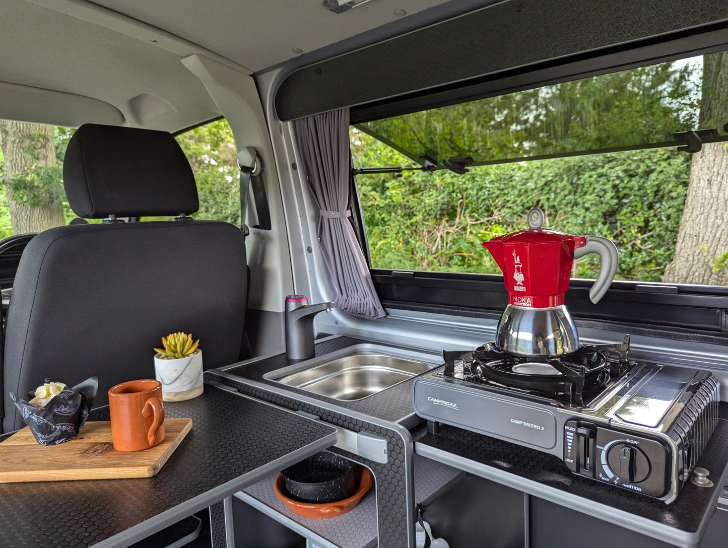 IN STOCK SALE Vangear Mini-Pod Campervan Kitchen Pod 3.0 - Black - Vangear UK
